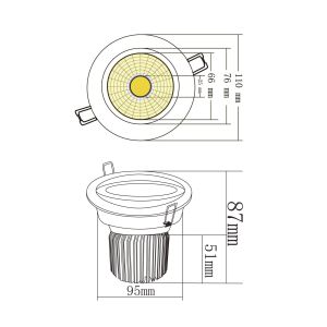 Buy cheap 10W COB LED Downlight from wholesalers
