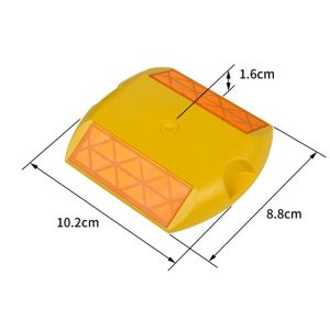 Traffic Safety Road Stud with Reflectors in White Yellow Red Blue or Green LED