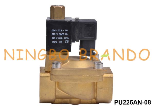 Buy cheap 1'' Brass Solenoid Valve 2 Way Normally Open 24 110 220 Volt from wholesalers