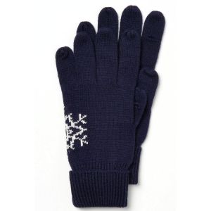 Buy cheap Snowflake Jacquard Knitted Gloves With Fingers Multi Material Comfortable from wholesalers