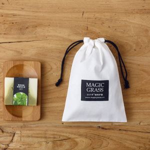 Buy cheap Custom white bag cotton Muslin drawstring blank pouch from wholesalers