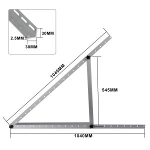 Buy cheap Adjustable Solar Triangular Bracket for Aluminum and Galvanized Steel Module Mounting from wholesalers