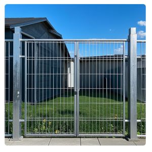 Buy cheap Galvanized Metal Railing Fence - Modern Anti-Theft Garden Wall product