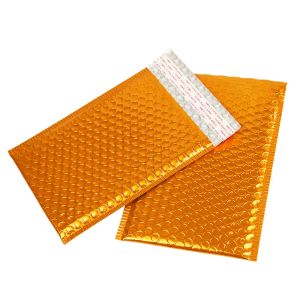 Buy cheap Orange Aluminized Film Bubble Bags Customizable Sparkle Offset Printed Shockproof from wholesalers