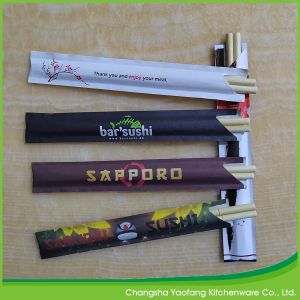 Buy cheap Chinese Style Round Bamboo Chopsticks Disposable With Paper Sleeve from wholesalers