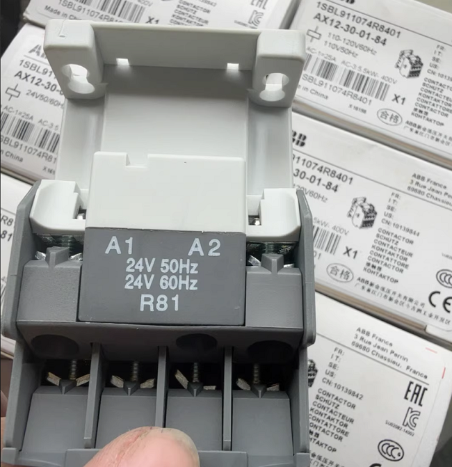 Buy cheap AX12-30-01-81 ABB Ac contactor Compact AC control solution Small and medium sized motors load control from wholesalers
