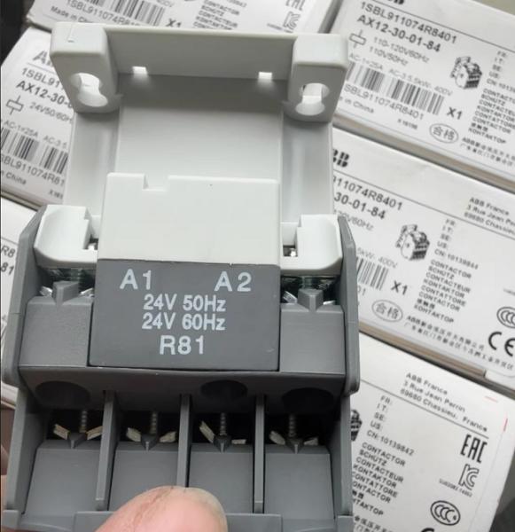 Buy cheap AX12-30-01-81 ABB Ac contactor Compact AC control solution Small and medium sized motors load control from wholesalers
