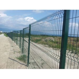 Wire Mesh Fence Panels Coated Blue and Dark Green With Powder Coated 2230mm x