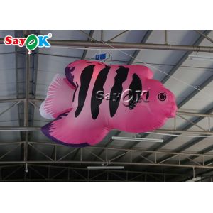 Buy cheap Stage Hanging Decoration 2m Inflatable Tropical Fishes With Led Lights from wholesalers