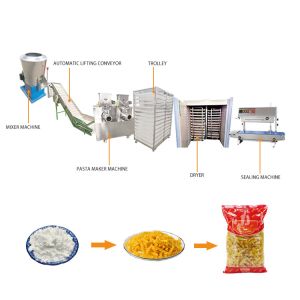 Pasta macaroni production line automatic making machine