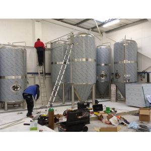 1000L 2000L cone fermenter with cooling jacket FVs, BBT