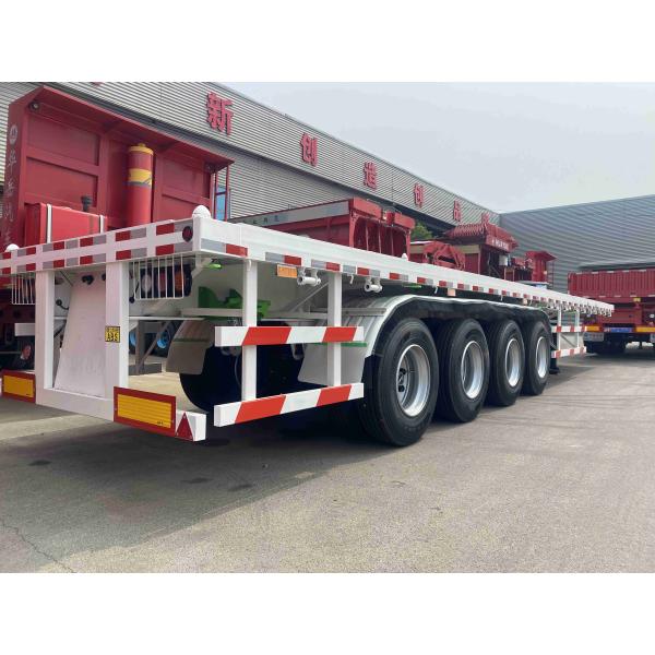 Quality CIMC Flat Container Semi-trailer Heavy-duty 4-axle 100t Export Brand New Container Trailer for sale