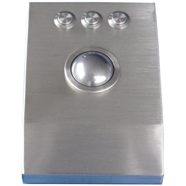 Buy cheap Rugged metal Stainless steel desktop 38mm laser trackball with 1200 DPI resolution from wholesalers