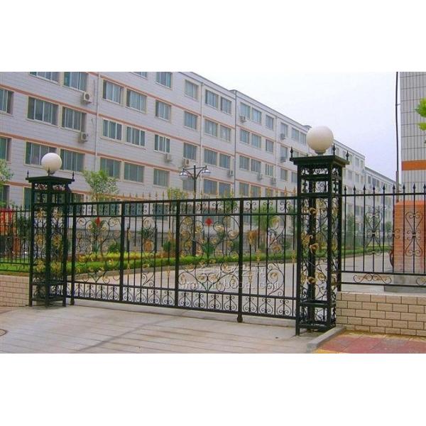 Buy cheap Corrosion Resistance Galvanized Wrought Iron Fence Gate from wholesalers