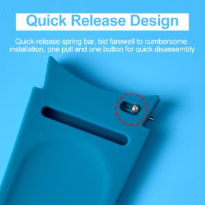 Soft 20mm width Silicone Watch Straps Elbow Quick Release Design