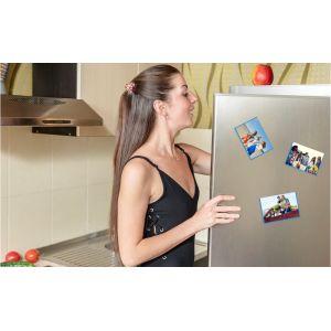 Blue Color Strong Retangler Custom Magnetic Frames Magnets Sleeve For Picture