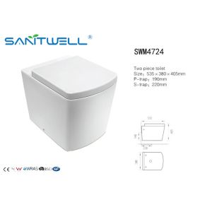 Buy cheap Bathroom WC Back To Toilet Small 2 Piece Toilet Bowl For Elegant Bathrooms from wholesalers