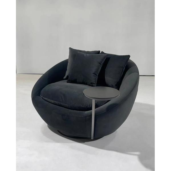 Quality ODM OEM Villa Home Hotel Rotating Sofa Chair With Tray for sale