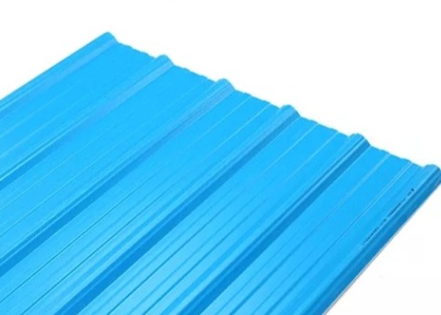 Noise Prevention Heat Insulation PVC Roofing Tiles 1130mm Width