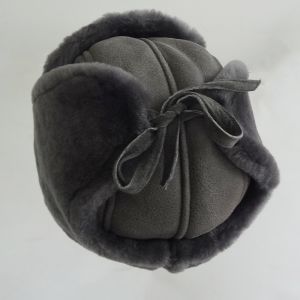 Buy cheap Trapper Sheepskin Hat Shearling Mens Winter Hats With Ear Flaps from wholesalers