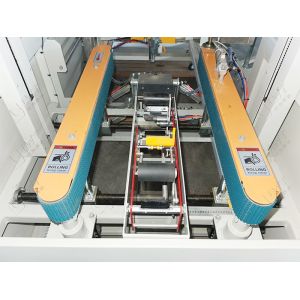 Buy cheap Leadworld End Of Line Packing Automatic Corrugated Fully Automatic Wine Tape Box Case Former Carton Erector Machine from wholesalers