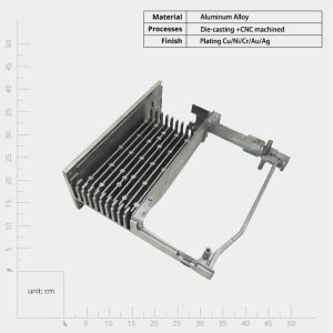 Buy cheap Die Casting Process CNC Machined Inverter Electronic Radiators with Embedded Heat Pipe product