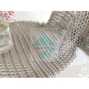 Buy cheap Silver Coated Round 304 Stainless Steel Ring Mesh from wholesalers