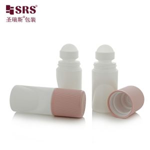 Buy cheap RPPB1-50ML Unique Shape Empty Wholesale Customization Color Matte Riibbed CRC Child Resistant Cap Roll On Bottle For Antiperspirant from wholesalers