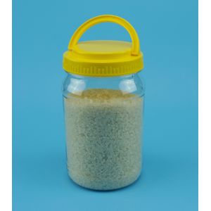 Buy cheap Transparent PET Plastic Jars Cylindrical Shape With Hand Cover PB - 880 from wholesalers