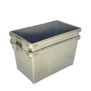 Buy cheap Collapsible Stackable Plastic Milk Crates Reusable Moving Boxes With Lids Injection from wholesalers