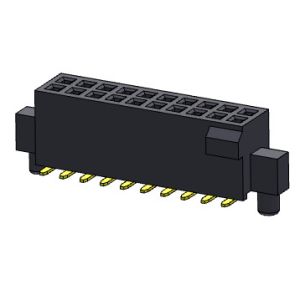 Buy cheap Female Header Connector 1.27mm Dual Row With Bump & Pegs SMT Type 2*4PIN To 2*50PIN H=4.40mm from wholesalers