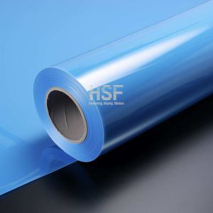 Buy cheap 40 μm opaque blue PE release film, silicone UV cured, for protective and packaging, tapes, labeling and graphics from wholesalers