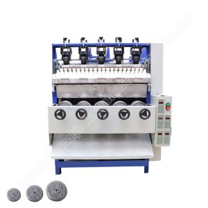 Buy cheap Combined Stainless Steel Scrubber Making Machine 5 Ball 5 Head Scourer For Making Steel Balls from wholesalers