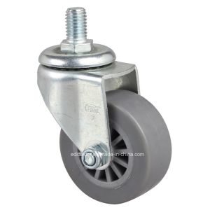 Buy cheap Grey Color Zinc Plated 2" Threaded Swivel TPE Caster 2632-53 for Caster Application from wholesalers