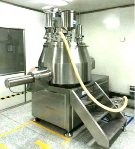 Quality High Speed Mixing Tablet Granulation Machine Horizontal Cylinder Structure for sale
