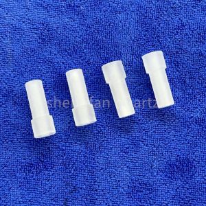 Buy cheap Factory Custom High Precision Step Drilling Frosted Opaque Quartz Parts from wholesalers