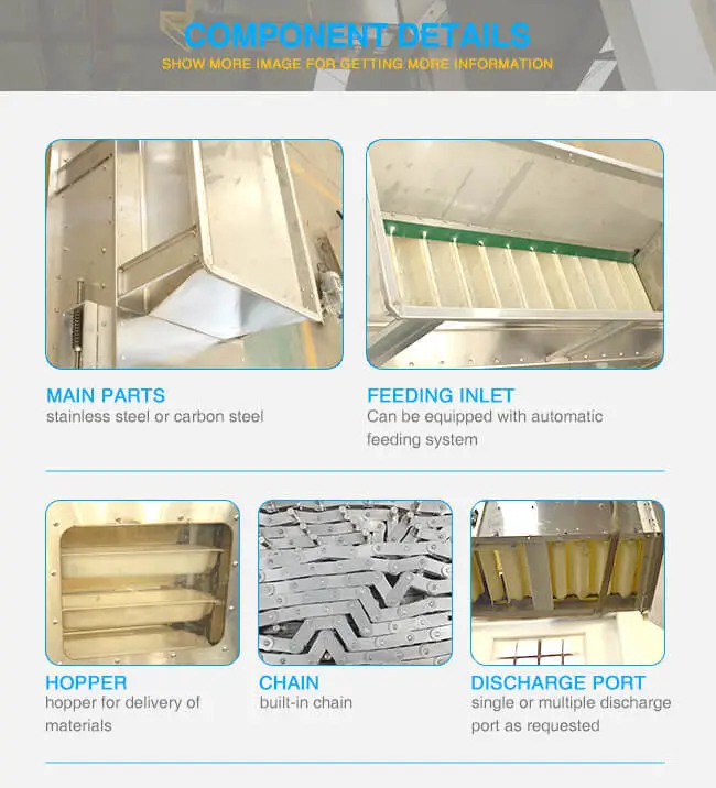 Z Type Coffee Bean Copra Almond Bucket Elevator Vertical Conveyor