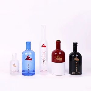 Customized Custom Make Excellent Printing Color Glass Bottle for Vodka Gin