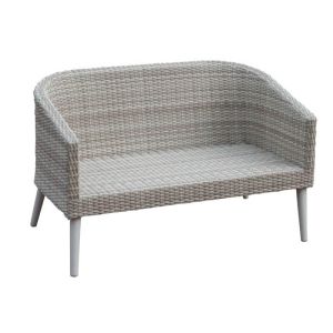 Buy cheap 4 Pieces Beige Poly Rattan Sofa Aluminum Patio Furniture Set from wholesalers