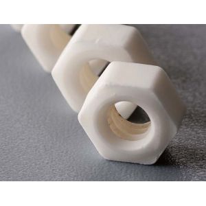 Buy cheap Alumina / Al2O3 Ceramic Threaded Rod Polishing Precision Ceramic Components from wholesalers