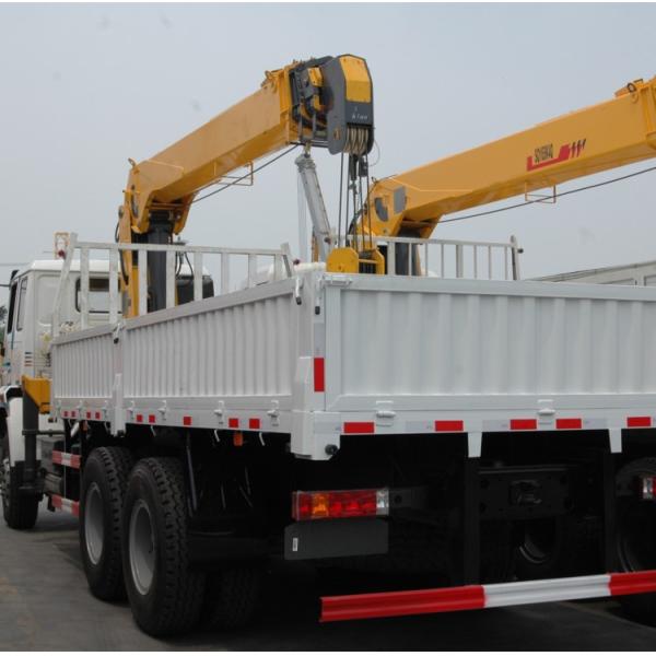 China top brand Sinotruk HOWO 6X4 10t truck mounted crane 10ton telescopic boom crane price