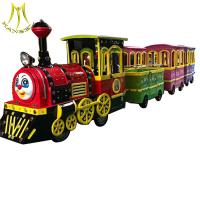 Buy cheap Hansel shopping mall battery operated amusement trackless electric trains product