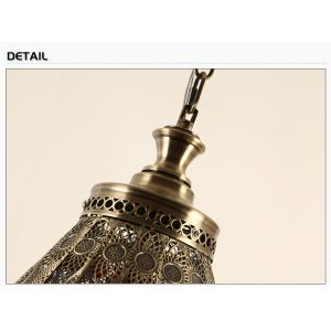 Buy cheap Metal Hollow Hanging Light Morocco Exotic Pendant Light for Turkish Southeast Asia Cloth Shop Light(WH-DC-20) from wholesalers