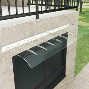 Buy cheap Clear Plastic PC Awning Canopy Polycarbonate Air Conditioner Awning from wholesalers