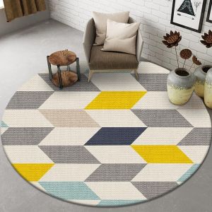 Buy cheap Abstract Printing Living Room Floor Carpets Circular Visual absorbent door mat from wholesalers
