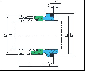 Buy cheap KL-RO-B Pusher Seal Pump Mechanical Seal Replace Flowserve RO-B from wholesalers