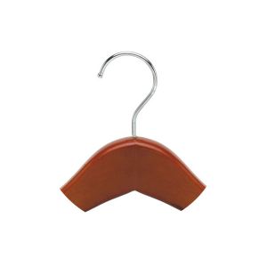 Betterall WL8021 Walnut Color Chrome Ball End Hook Home Usage Lotus Wood Garment