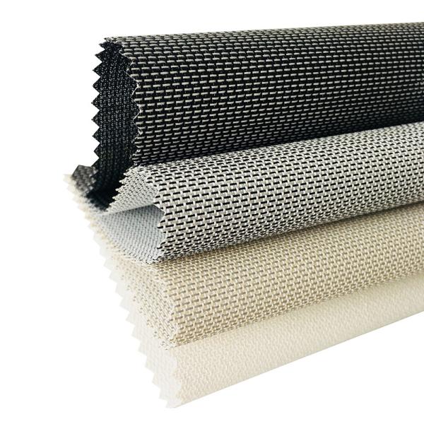 Windproof Roof Sunscreen Roller Blind Fabric Uv Resistant 5% Openness