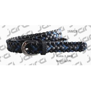 Buy cheap Glittery PU Plaited Womens Braided Belts With Assorted Materials 2.5cm Width from wholesalers