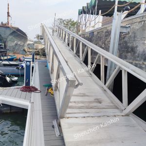 Buy cheap Customizable Marina Floating Walkway Aluminum Gangway Ramps Customers' Demand Length 15-20 Years Lifespan from wholesalers